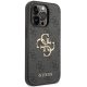 Guess dėklas iPhone 15 Pro telefonui 4G Big Metal Logo, pilkas