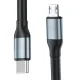 3mk Hyper Cable N-SERIES USB-C į Micro USB laidas 1m 10W, juodas
