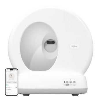 Išmanusis savaime išsivalantis kačių tualetas Ubpet UCAT C10 Pro su kamera