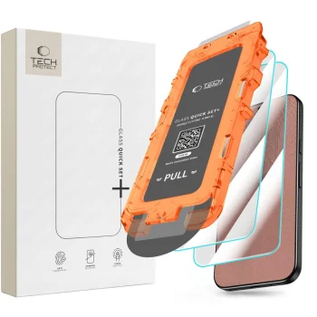 Apsauginis stiklas Tech-Protect Quick Set+, Google Pixel 9 / 9 Pro / 10 / 10 Pro / 11 / 11 Pro, 2 vnt.