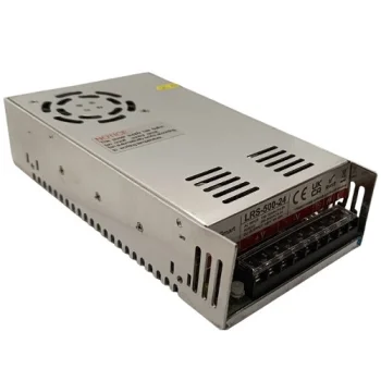 Impulsinis maitinimo šaltinis 24V, 20A, 500W su ventiliatoriumi