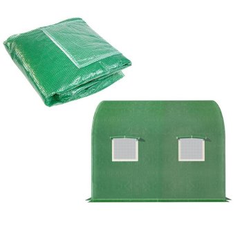 Atsarginė šiltnamio danga 2x2x2 m, pastiprinta PE plėvelė 140g/m²