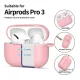 Ausinių dėklas Tech-Protect Silicone Hook, skirtas AirPods Pro, rožinis