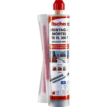 Montavimo mišinys Fischer FIS VL 300 T, 630 g, baltas