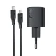 Sieninis įkroviklis Acefast A118 GaN 30W USB-C su USB-C laidu 1.2 m, juodas