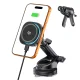 Tech-Protect V20 automobilinis laikiklis su 25W Qi2.2 ir MagSafe, juodas
