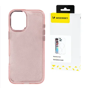 Dėklas Samsung Galaxy S24 FE Wozinsky Glitter Case, rožinis