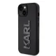 Karl Lagerfeld dėklas iPhone 15 telefonui 3D Logo Glitter, juodas