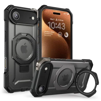 Supcase UB Grip MagSafe dėklas telefonui iPhone 17 Air, juodas