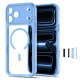 Tech-Protect MagPeak MagSafe CC dėklas iPhone 18 Pro Max / 17 Pro Max, Clear Blue