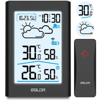 Belaidė orų stotelė Baldr BD-911, juoda