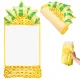 Inflatable Water Hammock / Pool Float with Mesh Pineapple, Yellow/Green
