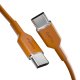 Puro ICON USB-C to USB-C laidas, 1.5 m, oranžinis