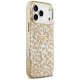 Guess Leopard Glitter MagSafe Case for iPhone 17 Pro Max, Brown