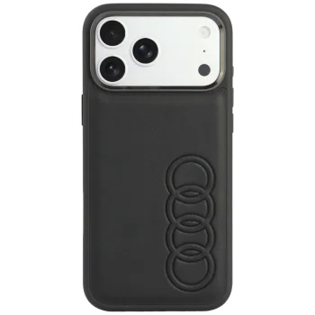 Audi TT Synthetic Leather MagSafe dėklas iPhone 18 Pro Max / 17 Pro Max, juodas