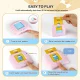 English Vocabulary Card Reader for Kids, 112 Flashcards, Blue
