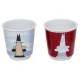 Bialetti Mini Express Magritte kavos rinkinys, raudonas