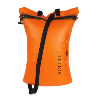 Vandeniui atsparus kompresinis krepšys Flextail EZYBAG, 25L, oranžinis