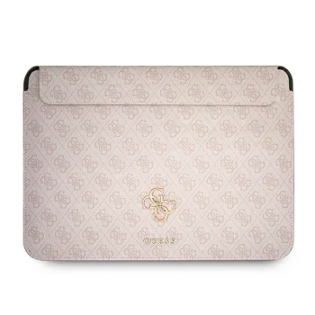 Guess 13" nešiojamojo kompiuterio dėklas 4G Big Logo, rožinis