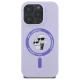 Karl Lagerfeld Silicone Karl&Choupette Heads Ring MagSafe dėklas iPhone 16 Pro, violetinis