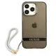 Guess Translucent Strap Dėklas iPhone 13 Pro / 13, Juodas