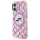 Apple iPhone 16 6.1\'\' Karl Lagerfeld IML Monogram Karl & Choupette Head MagSafe Cover Case, Pink