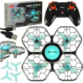 Dronas Syma X26PRO 2.4GHz Wi-Fi RC, juodas