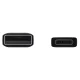 „Samsung“ USB-C laidas 5A 1.5m, juodas (2 vnt.)