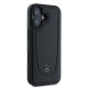 Mercedes dėklas iPhone 16 telefonui Leather Urban, juodas