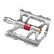 Rockbros JT410S dviračio pedalai su 4 guoliais - sidabriniai