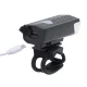 RALLEX LED dviračio žibintų komplektas (priekinis ir galinis), USB, juodas