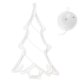 Ikonka LED Christmas Window Decoration Christmas Tree with Suction Cup 10 LED