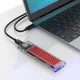 Orico TCM2-C3 M.2 NVMe SSD išorinis dėklas (USB-C, 10 Gb/s), Raudonas