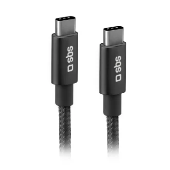 SBS USB-C į USB-C laidas, 25W Power Delivery, 1.5m, pilkas