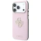 Guess Smooth & Big Strass Logo dėklas telefonui iPhone 18 Pro / 17 Pro, rožinis