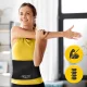 4FIZJO Neoprene Slimming Abdominal Belt L/XL, Black