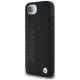BMW Leather Hot Stamp dėklas, skirtas iPhone 16e, juodas