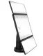 LED kosmetinis veidrodis su 22 diodais ir 2x/3x padidinimu, juodas
