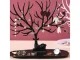 Jewellery Tree Stand Organiser with Ring Tray, Deer Antler Design, Black
