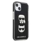 Karl Lagerfeld Karl&Choupette Head dėklas iPhone 13 / 14 / 15, juodas