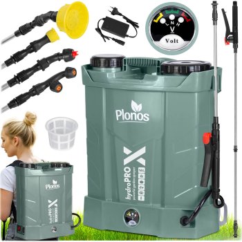 Akumuliatorinis nugarinis purkštuvas Plonos Pl-602, 16L, 12V 8Ah