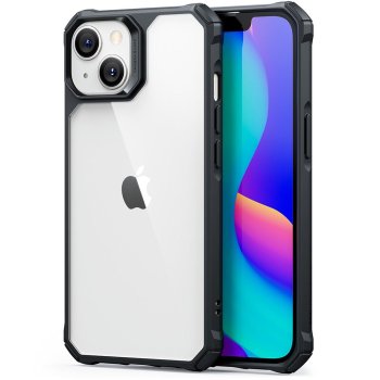 ESR Air Armor dėklas iPhone 14 Plus, skaidrus juodas