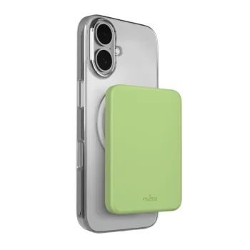 Puro Slim Power Mag išorinė baterija 4200mAh MagSafe USB-C, žalia
