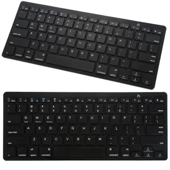 Belaidė „Bluetooth“ klaviatūra kompiuteriui / „iPad“ / „Mac“, juoda