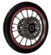 Reflective Wheel Rim Stickers AG555B, Red