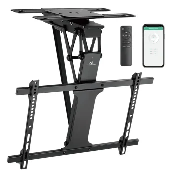 Elektrinis lubinis televizoriaus laikiklis Maclean MC-490, TUYA, 32"-75"