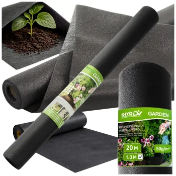 Juoda danga nuo piktžolių 50 g/m², 1 x 20 m