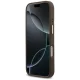 Guess 4G Logo Plate MagSafe dėklas telefonui iPhone 17 Pro, rudas