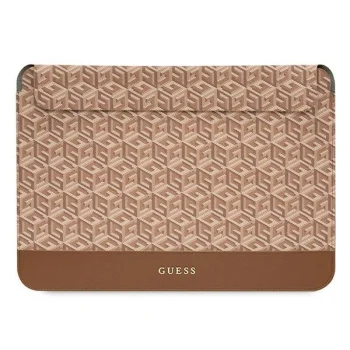 Guess GCube Stripes nešiojamojo kompiuterio dėklas 16", rudas