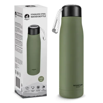 Termogertuvė su dirželiu 4Fizjo Mountain Goat, 540 ml, žalia
